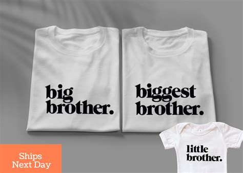 Biggest Brother T Shirt Big Brother Shirt Little Brother Etsy Australia