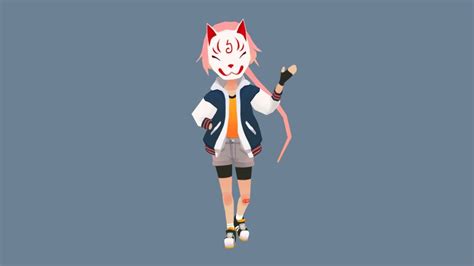 Fox Girl 3d Model