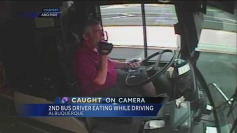 Bus Driver Caught Eating Driving During Route