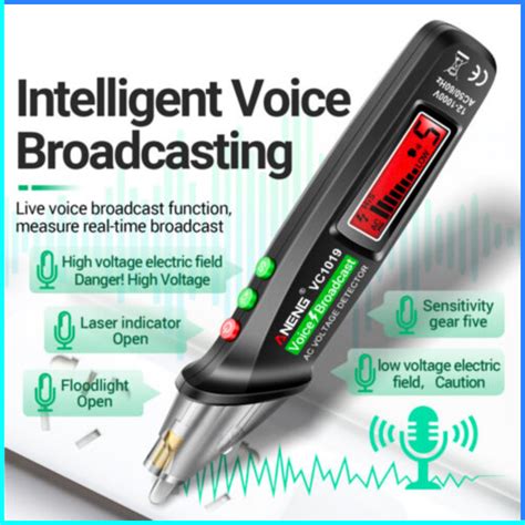 Cod Aneng Test Pen Digital Multimeter Voice Broadcast Vc1019 Obeng