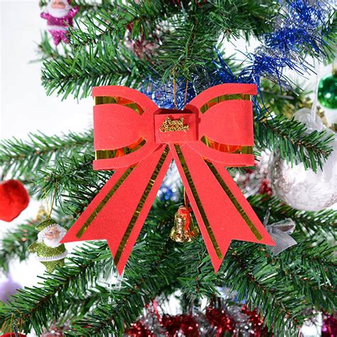 クリスマスオーナメント大きなリボン きらきらグリッター 赤いりぼん 飾り ツリー 装飾 インテリア 錦綉 株式会社 問屋・仕入れ・卸・卸売の