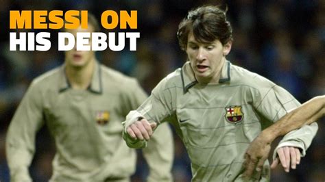 Messi Describes His Barça Debut In 2003 Youtube