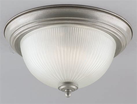 Westinghouse 64323 1 Light Ceiling Fixture Featuring Frosted Ribbed Glass Dome