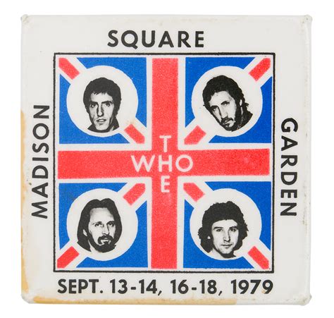 The Who Madison Square Garden Busy Beaver Button Museum