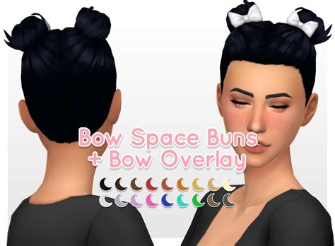 Bow Space Buns Bow Overlay This Hair Has Hatchops But