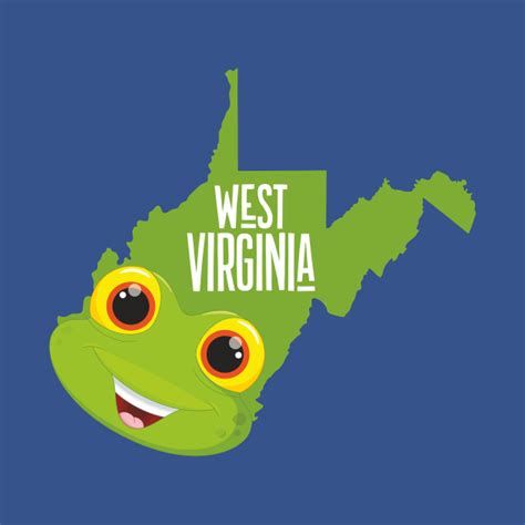 A Funny Map Of West Virginia West Virginia T Shirt Teepublic