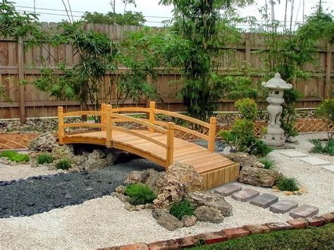 This Japanese Garden Decorated With Japanese Pagoda Decor And A Wooden