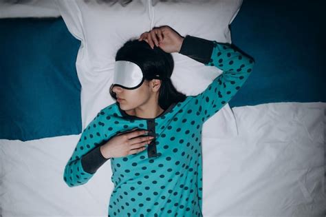 Premium Photo Woman Sleeping In Mask