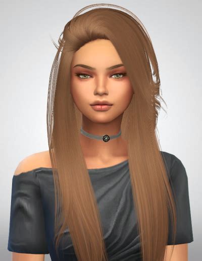 Wondercarlotta Sims 4 • Camilla Hair Simpliciaty Cc Top And