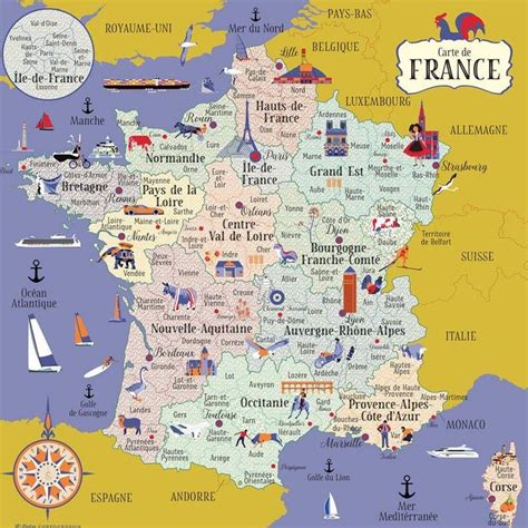 Educational infographic : Carte de France - InfographicNow.com | Your 