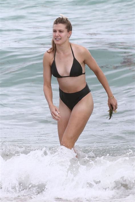 EUGENIE BOUCHARD In Bikini On The Beach In Miami 02 22 2019 HawtCelebs