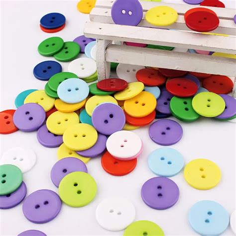 Wholesale 100pcs Multi 6mm Round Resin Mini Tiny Buttons Craft Sewing