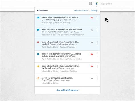 Notifications Mark As Read And Unread By Mark Patterson On Dribbble