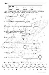 Solar System English Esl Worksheets For Distance Learning And