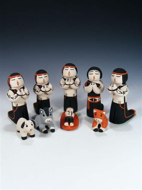 Cochiti Pueblo Pottery Storyteller Nativity Set