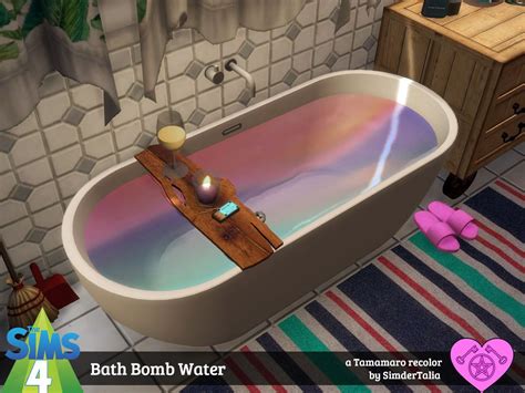 Sims 4 Cc — Simdertalia Bath Bomb Water Original By Tamamaro