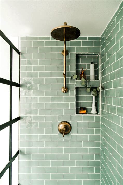 Subway Tile Shower Floor And Decoration