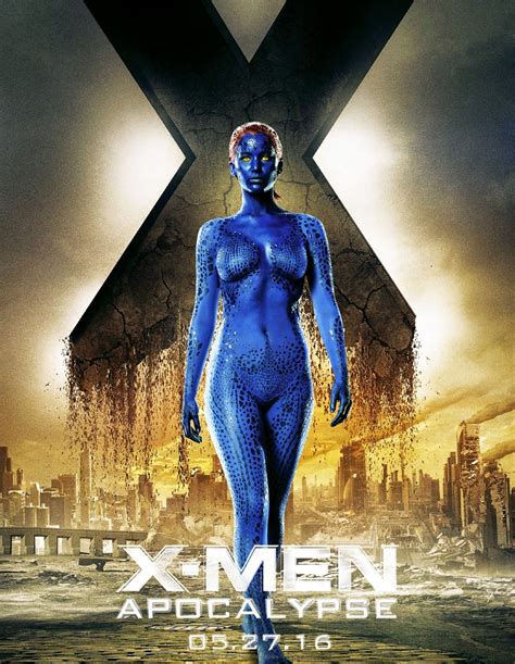Movie Poster Jennifer Lawrence Is Mystique On Cafmp