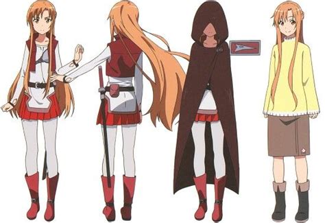 Asuna Reference Sheet Sword Art Online Cosplay Sword Art Online