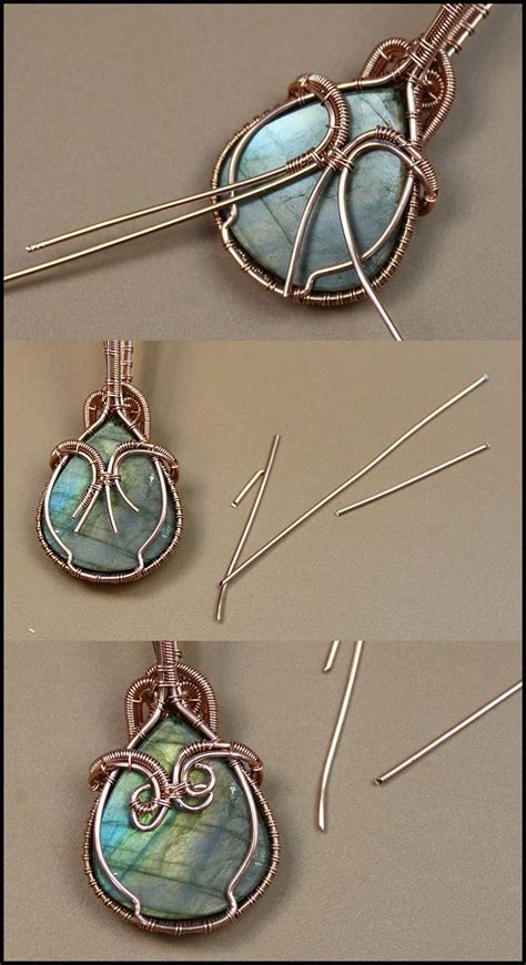 Wire Wrap Tutorials For Beginners Diy Wire Pendant Handmade Jewelry