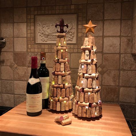 17 Pre Lit Wine Cork Tree Etsy Wine Cork Christmas Tree Wine Cork Diy Cork Tree