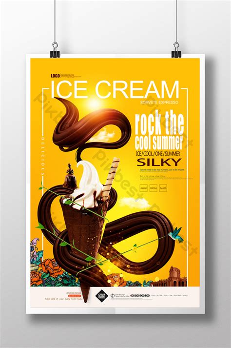 Millions customers found ice cream poster design templates &image for graphic design on pikbest. Ice Cream Creative Advertising Ice Cream Poster | PSD Free ...