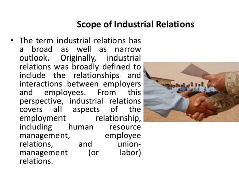 Scope Of Industrial Relations Industrial Relations
