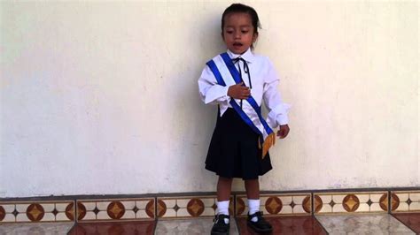 Rocio De 3 Años Cantando Himno Nacional De Guatemala Youtube