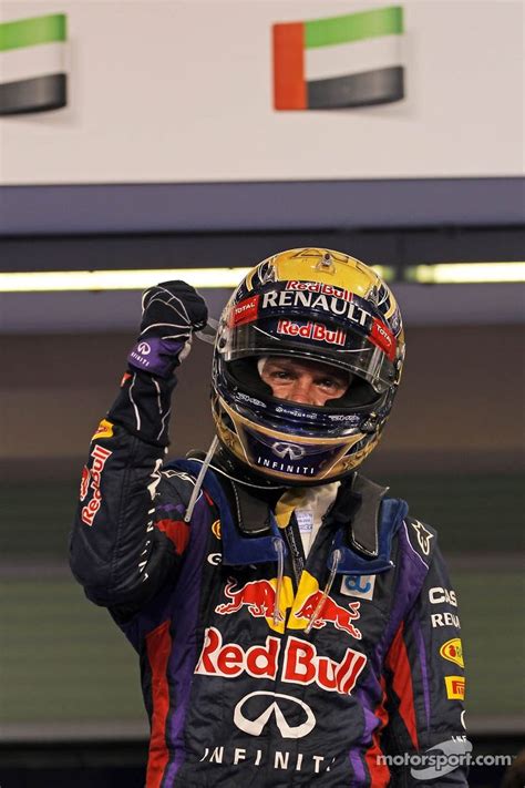 Race Winner Sebastian Vettel Red Bull Racing Celebrates In Parc Ferme