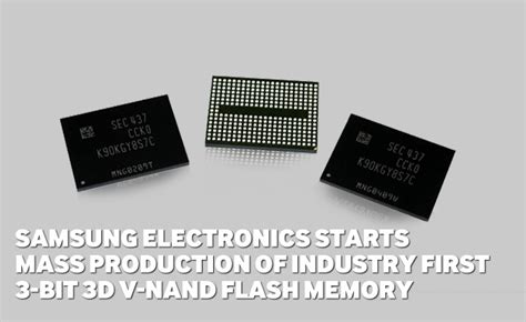 Samsung Electronics Starts Mass Production Of Industry First 3 Bit 3d V