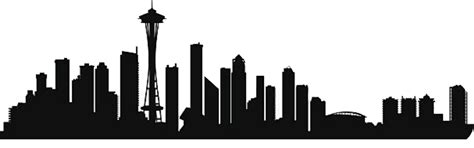 Download Seattle Skyline Silhouette Vector Clipart (#3755180) - PinClipart