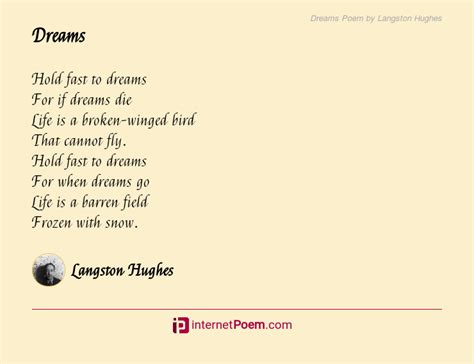 dreams poem rhyme scheme