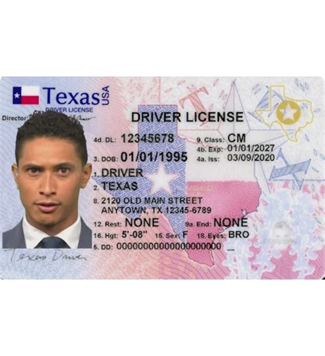 Texas Drivers License Enhanced Novelty