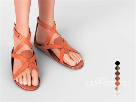 Hermès Aura Sandals 1 Item 7 Swatches Part The Sims 4 Custom