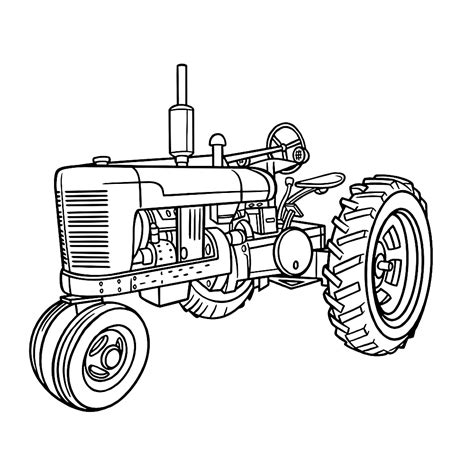 Awesome John Deere Tractor Coloring Page Ready To Print Or Sketch