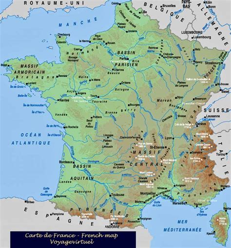 Mappa Della Francia