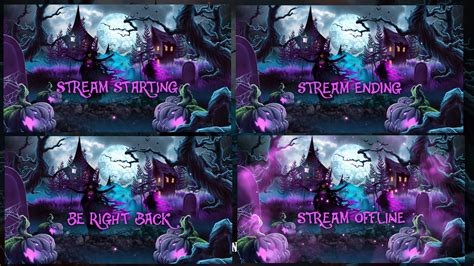 Animated Twitch Overlay Horror Stream Pack Scenes Alerts Etsy