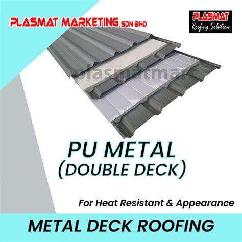 Metal Deck With Pu Metal Double Deck Awning Roofing Sheet Selangor