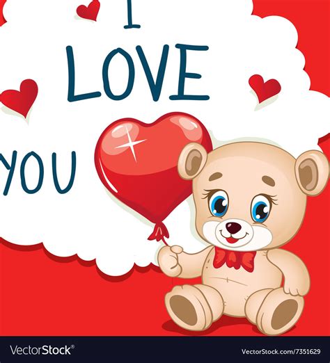 Cartoon Greeting Card Valentines Day Royalty Free Vector