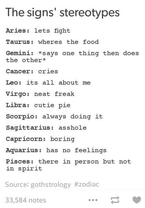 stereotyped zodiac sign traits zodiac signs horoscope zodiac memes zodiac star signs zodiac