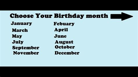 Choose Your Birthday Month Choose Your Dress Youtube