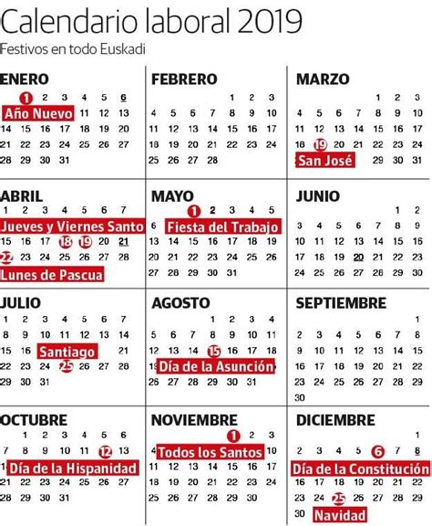 Descargar Calendario Laboral 2019 Mexico Marcus Reid