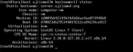 Menyamakan Hostname Di CentOS Server AJI ISMED