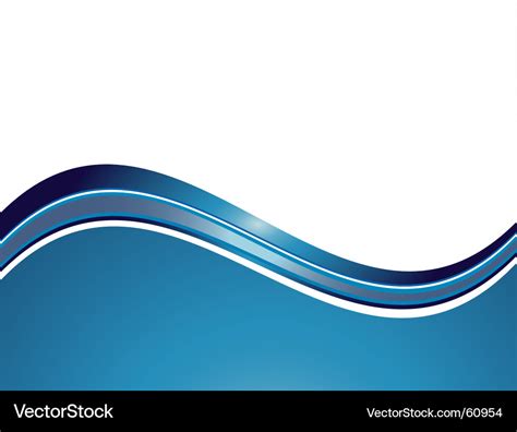 Blue Wave Royalty Free Vector Image Vectorstock