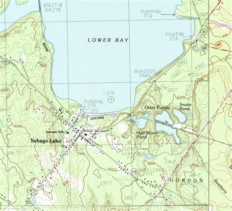 Sebago Lake Map