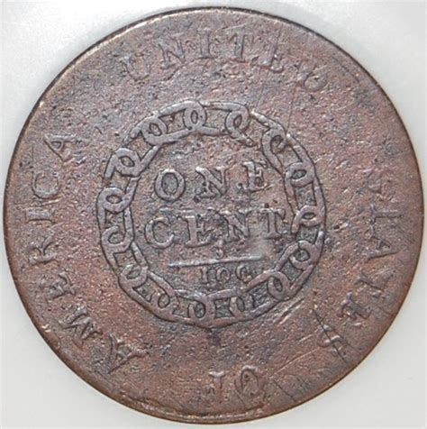 1793 Chain Cent Ngc Vg8 Sheldon 2 R4 Holt Rarities