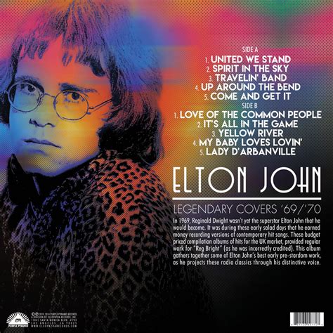 Elton John Legendary Covers 6770 Limited Edition Pink Vinyl