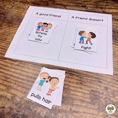 Preschoolers Learn How To Be A Good Friend In This Printable Activity