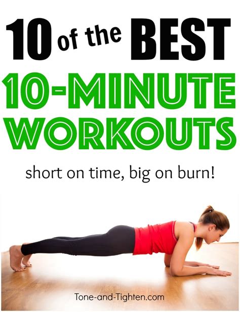 Ten Of The Best 10 Minute Workouts Tone And Tighten