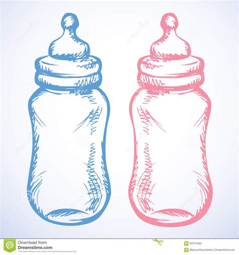 Milk Bottle Drawing Easy Milk Bottle Baby Sketch Drawing Water